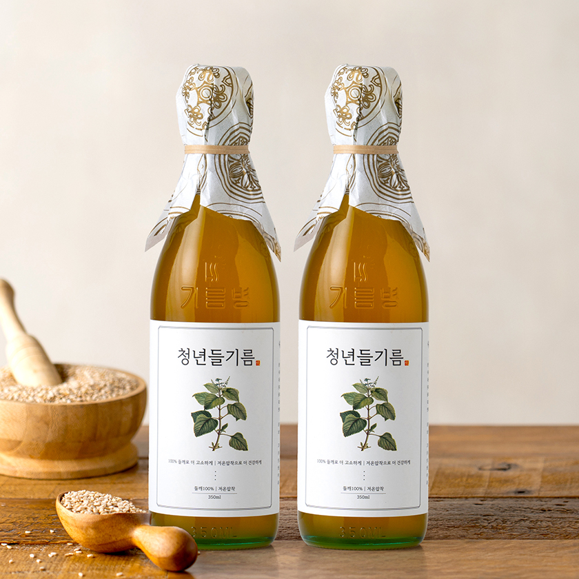 들기름 보관은 참기름이랑 정반대예요 — 전라도청년 350ml 2개, 원산지는 중국산