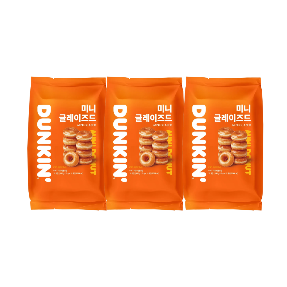 냉동 도넛 30개 9,000원, 한 봉지가 포화지방 하루치의 120%예요 — 던킨 미니 글레이즈드