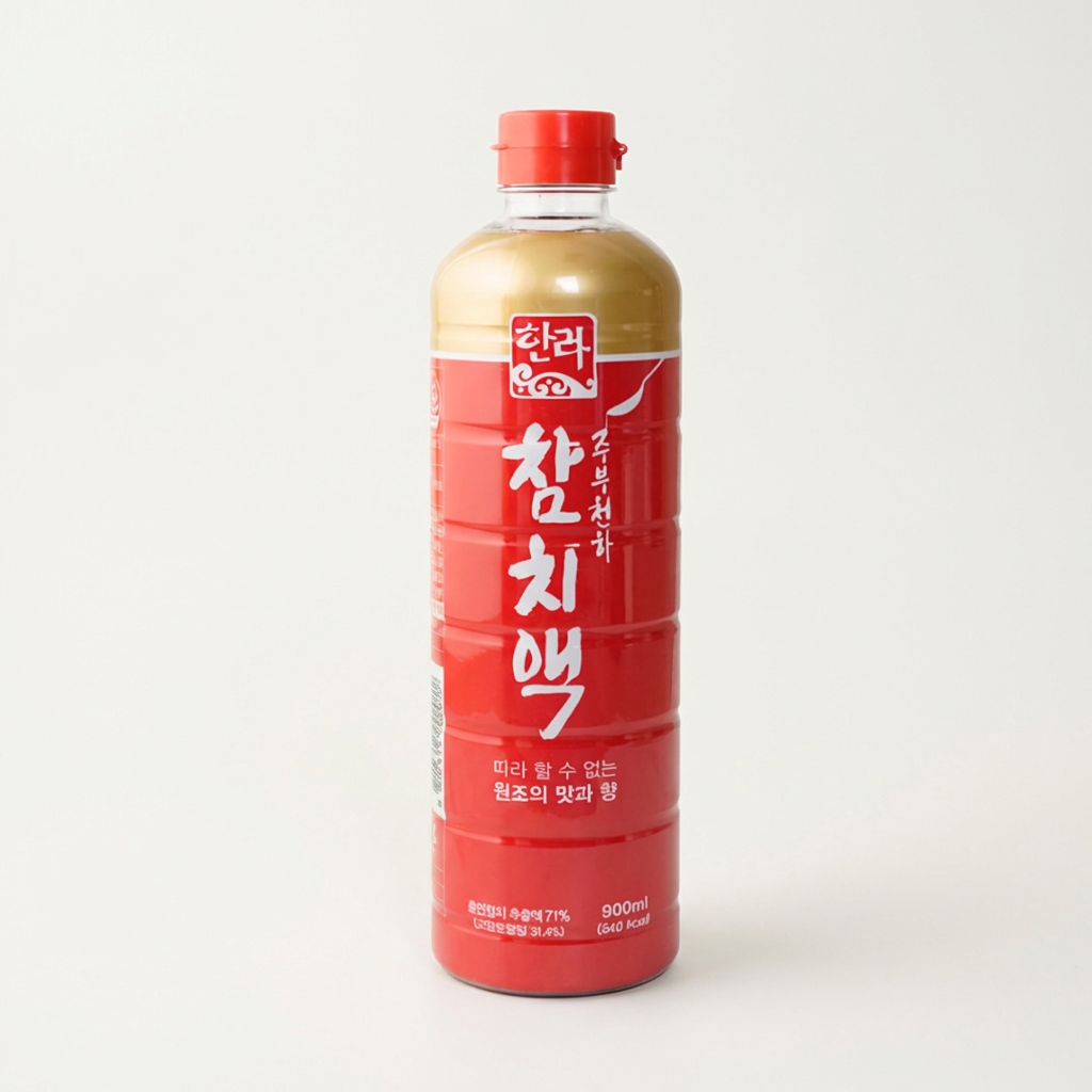 참치액이 조선간장만큼 짜다고 판매자가 적어놨어요 — 한라식품 900ml 3개