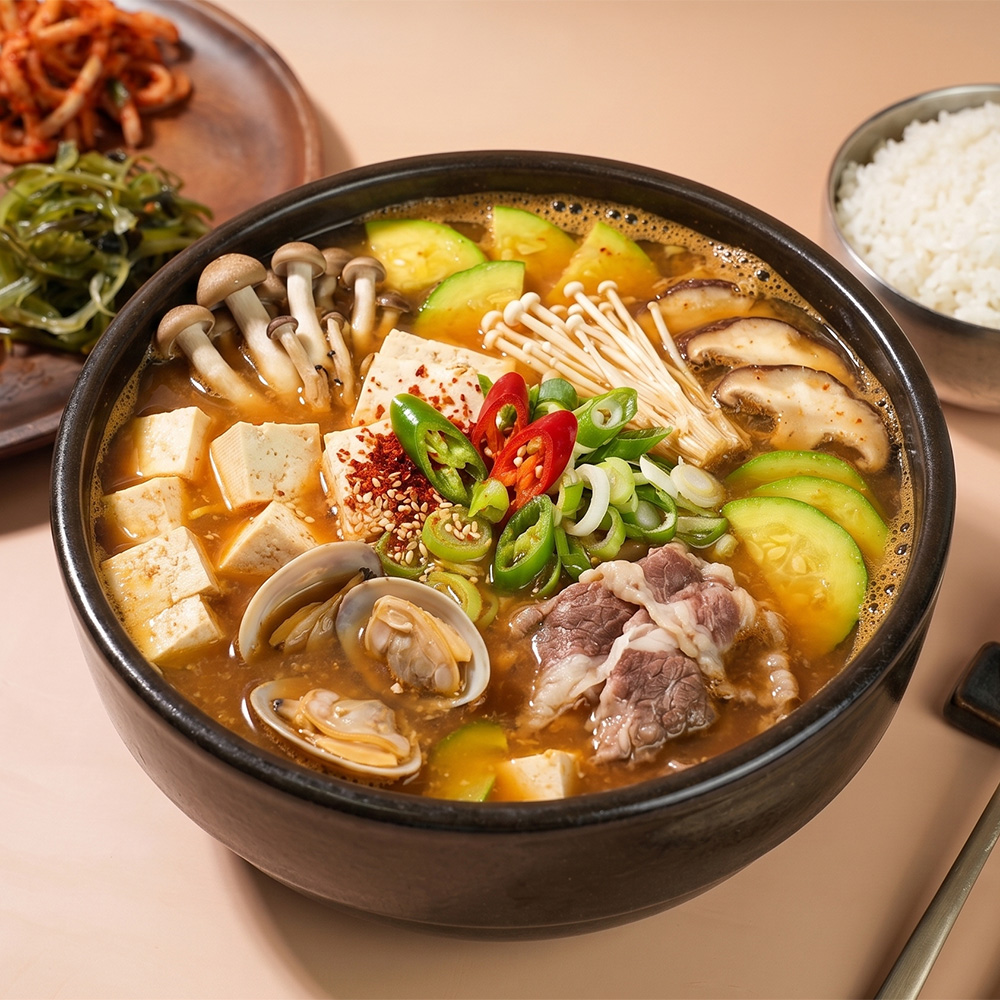 된장찌개 재료를 봤더니 두부도 소고기도 없더라고요 — 맛생각 시골 전통 600g 5개