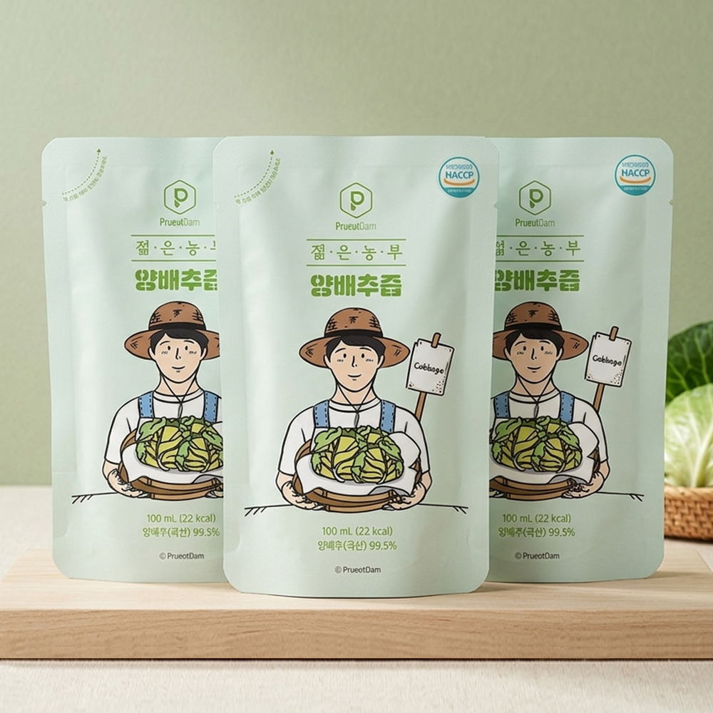 양배추즙 30팩 5,990원, 무르면 반품비가 6,000원입니다 — 푸릇담 젊은농부