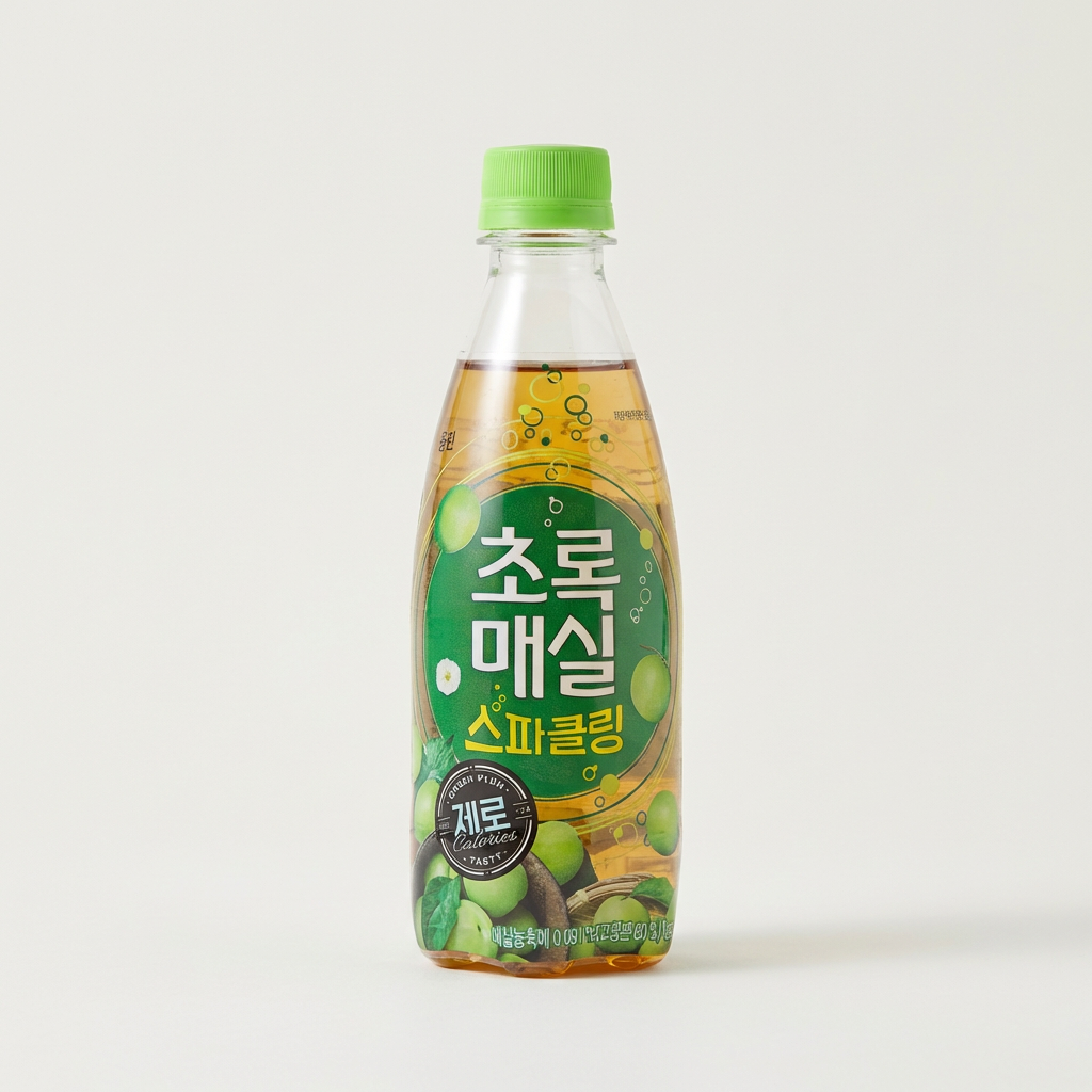 제로 탄산음료, 매실농축액은 0.091%에 중국산이더라고요 — 초록매실 스파클링 제로 350ml 20개