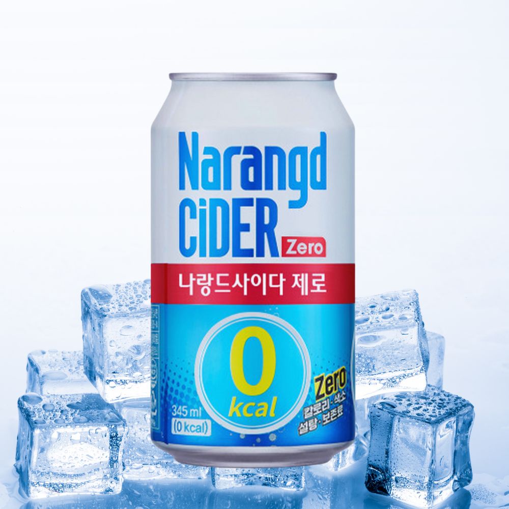 제로 사이다 원재료 보니 아세설팜칼륨·수크랄로스더라고요 — 나랑드사이다 제로 345ml 24개
