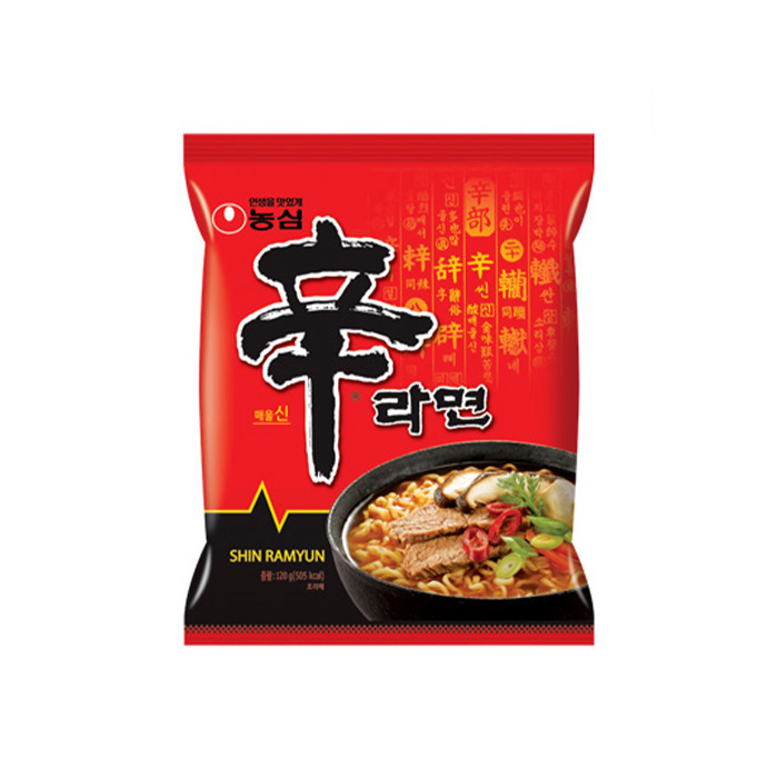 신라면 칼로리 한 봉 500kcal, 근데 포화지방이 하루치의 절반이더라고요 — 농심 신라면 120g 20개
