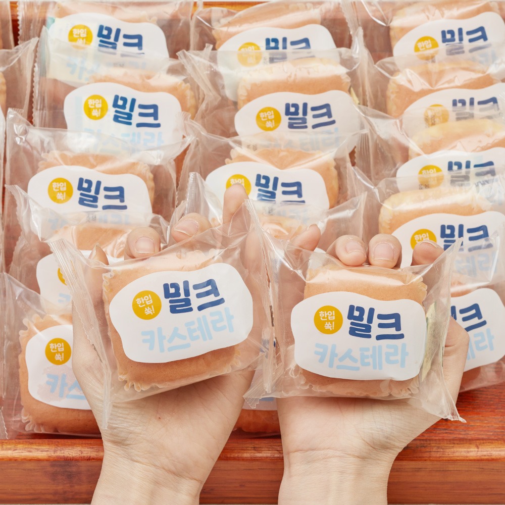 카스테라 유통기한 6개월, 그런데 낱개 포장엔 만든 날짜만 찍혀 있어요 — 이선별 밀크카스테라 1kg 28개입